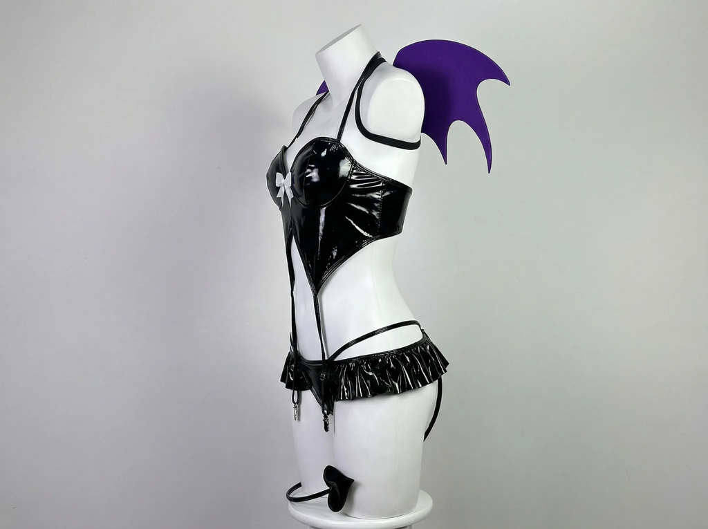 Morrvyn Pink Bunny Maid Bodysuit - Anime Kawaii Rabbit Cosplay Lingerie with Ears